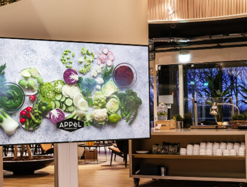 Appèl lunchruimte met audiovisuele oplossingen van Fidato