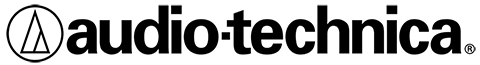 Logo Audio technica - Japanse producent van microfoons, draadloze microfoons, hoofdtelefoons en elementen voor draaitafels