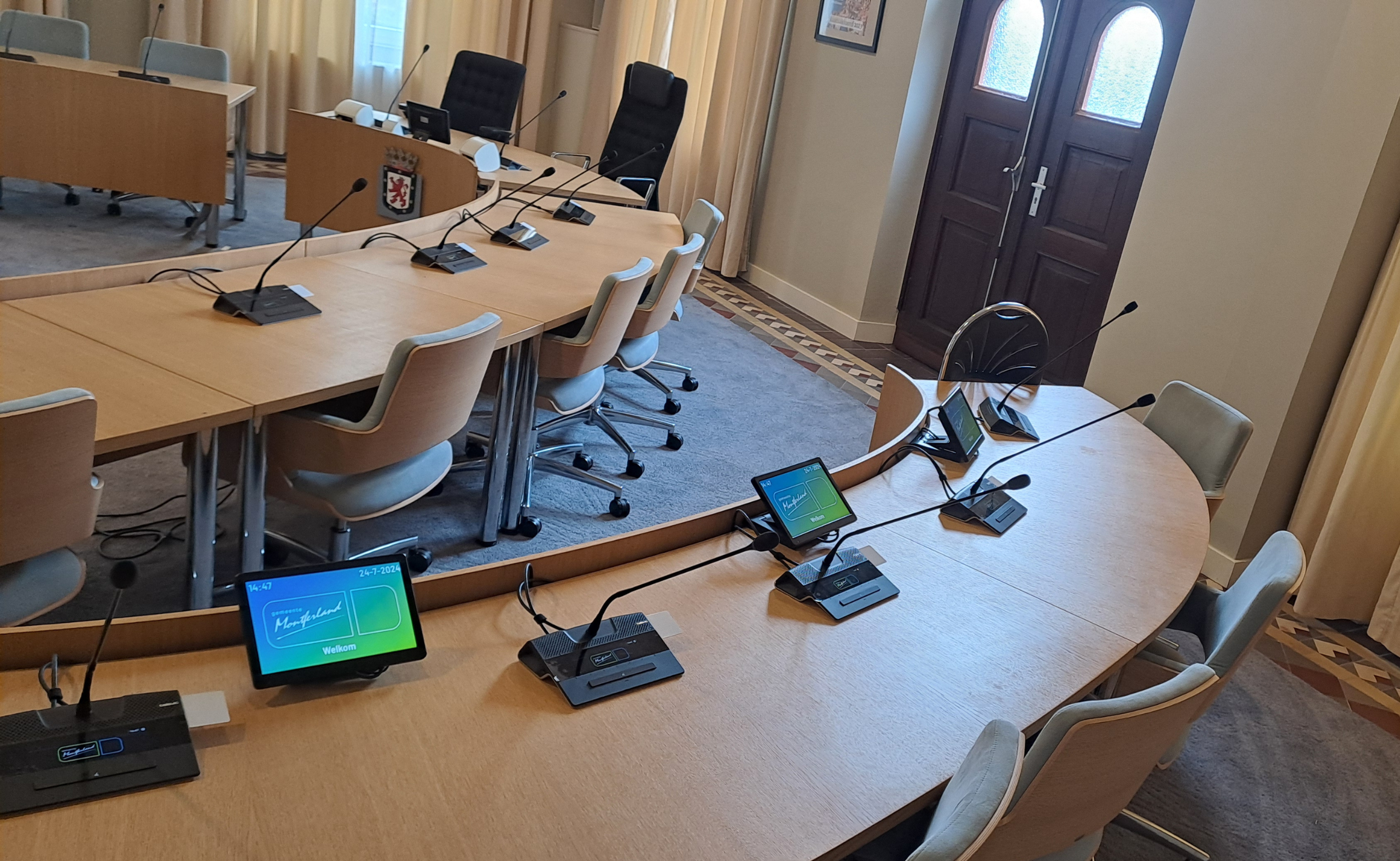 Overzicht raadzaal Gemeente Montferland